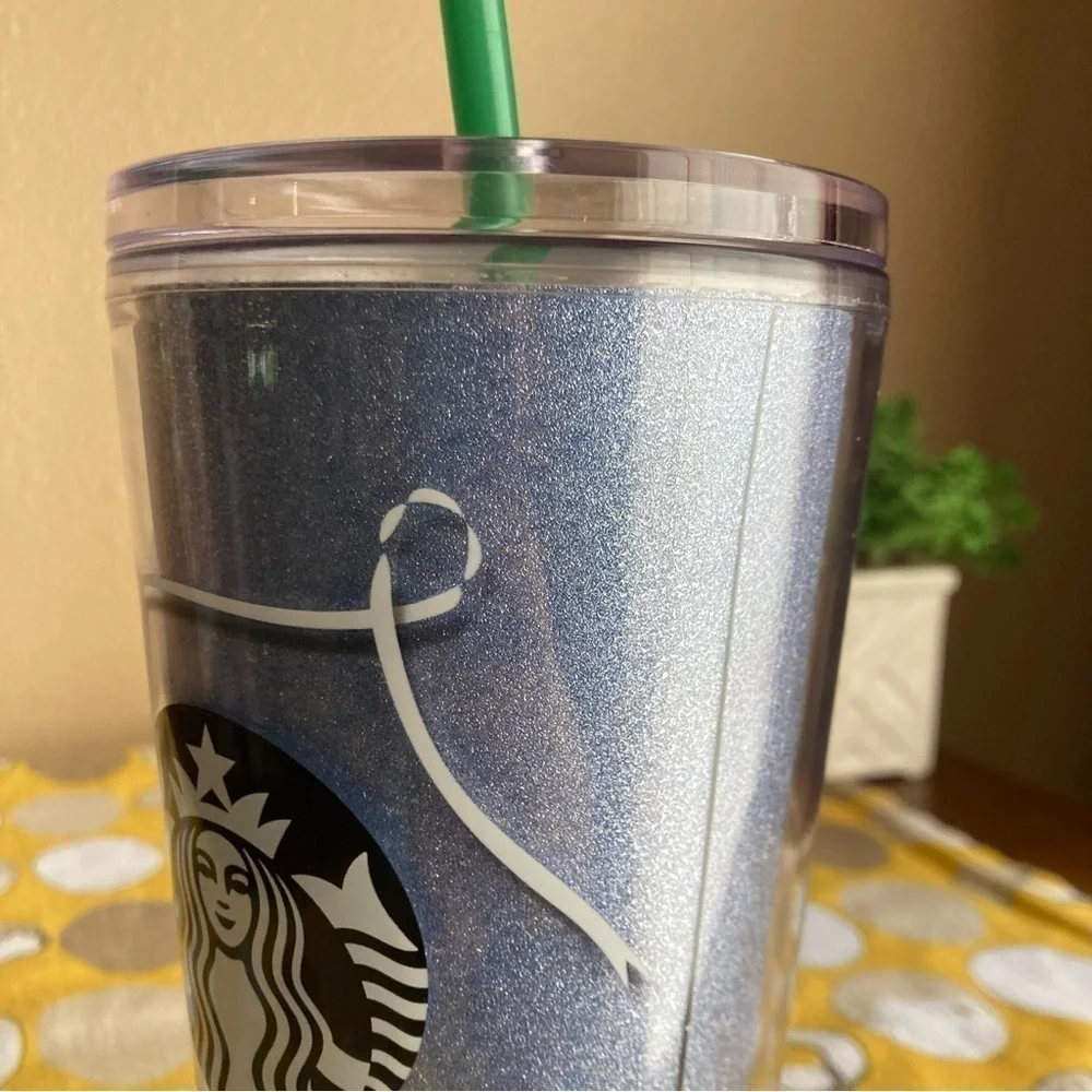 Starbucks glittery You’re the Best tumbler with straw